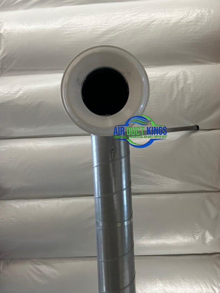 Commercial ductwork before cleaning – Air Duct Kings Orange County
