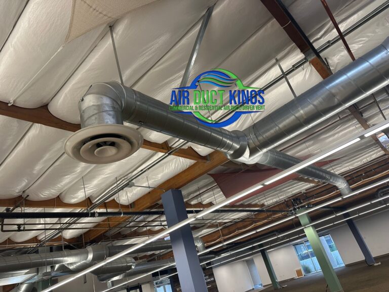 Commercial duct cleaning in progress – Air Duct Kings Orange County