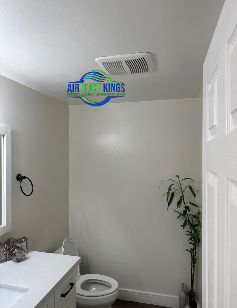 Bathroom exhaust fan in an Orange County home